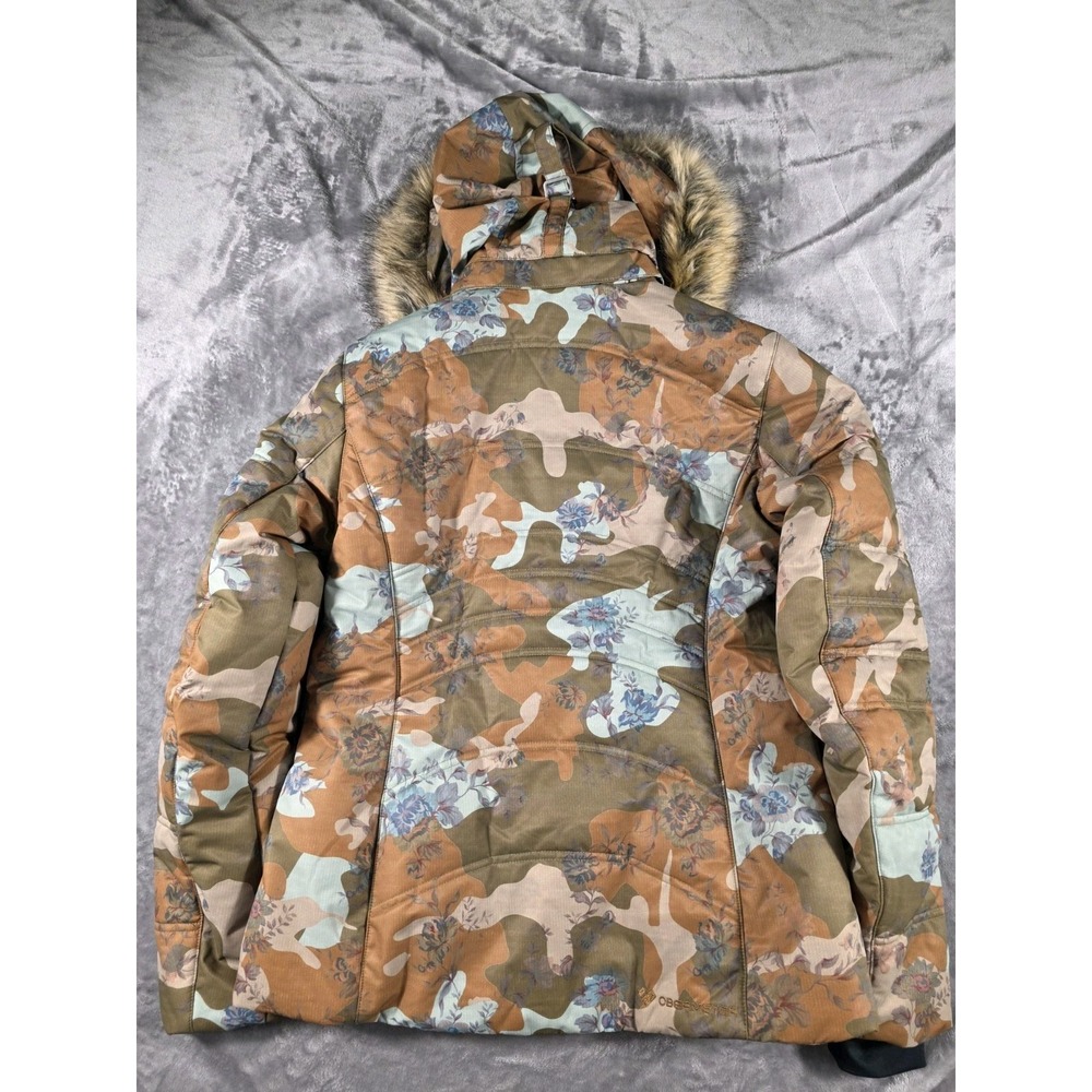Obermeyer‎ Tuscany II Jacket Vintage Floral Camo Sz 6 w/removable Faux Fur Hood - Picture 9 of 9